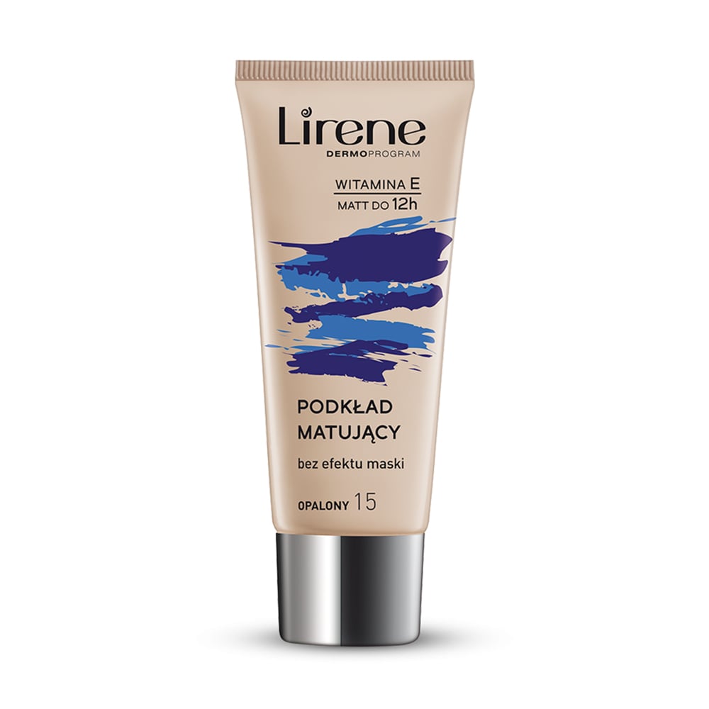 Матувальний тональний флюїд для обличчя Lirene Nature Matte Fluid, 15 Opalony, 30 мл